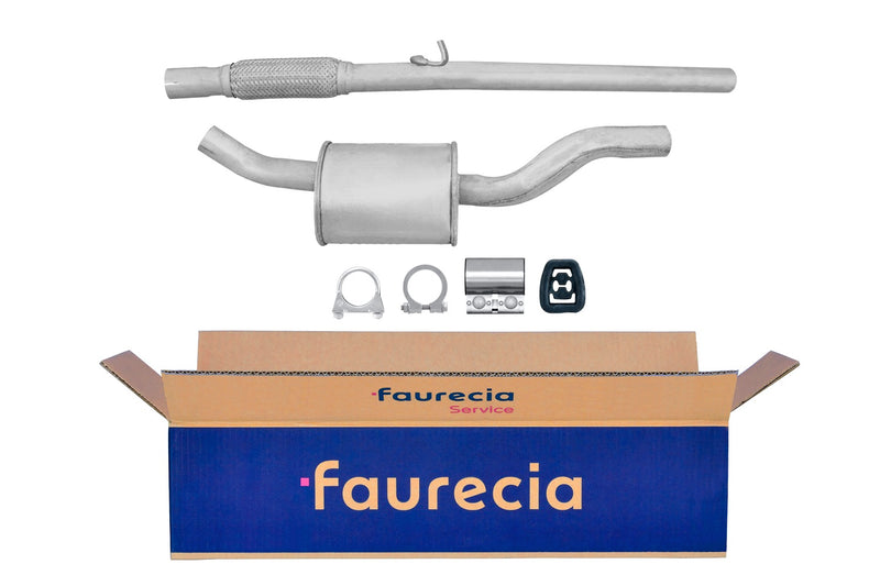 FAURECIA 8LC 366 024-681 Centre Muffler - Easy2Fit® Kit - fits VAUXHALL CORSA Mk II