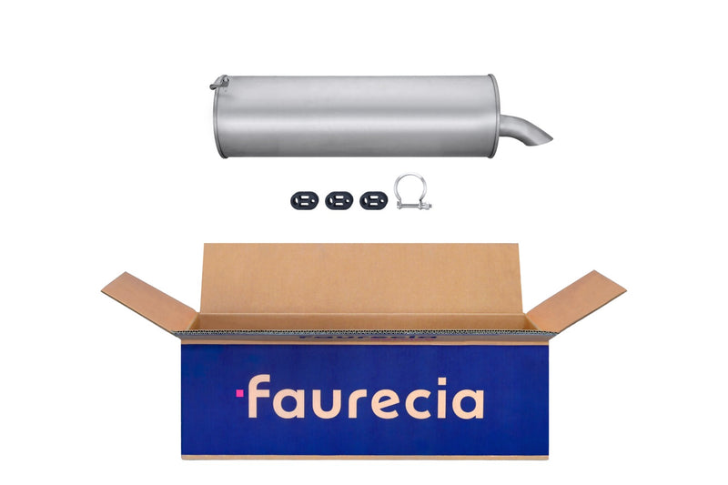 FAURECIA 8LD 366 028-681 Rear Muffler - Easy2Fit® Kit - fits FIAT CINQUECENTO