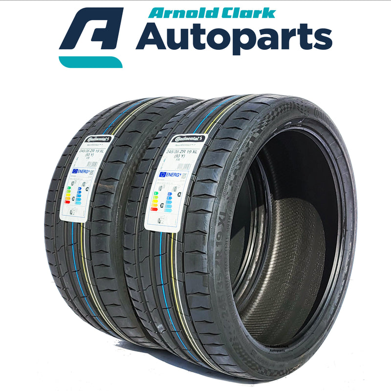 245 35 19 93Y Tyres Contact Continental Sport 7 Pair x2