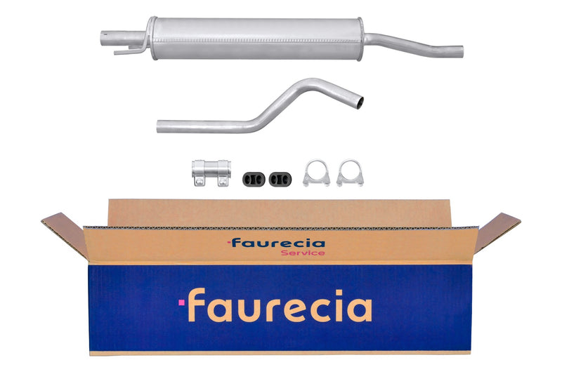 FAURECIA 8LC 366 025-841 Centre Muffler - Easy2Fit® Kit - fits OPEL VIVARO A