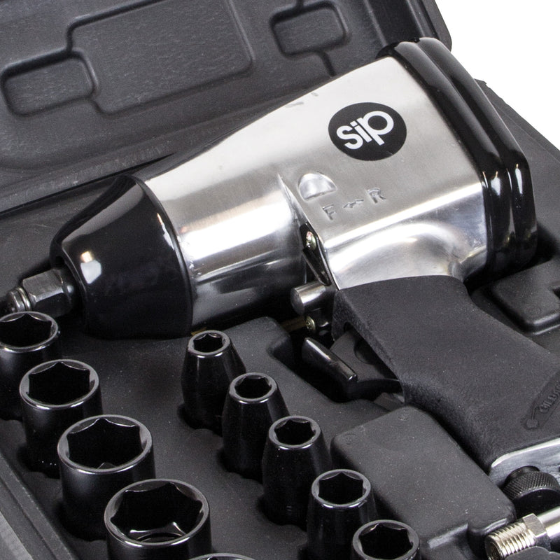 SIP 1/2" 17pc Air Impact Wrench Kit