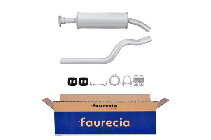 FAURECIA 8LC 366 024-491 Centre Muffler - Easy2Fit® Kit - fits OPEL ASTRA F (T92)