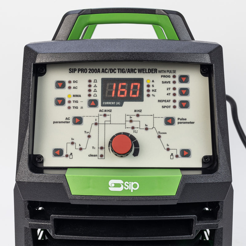 SIP WELDMATE® PRO 200A AC/DC TIG/ARC Welder with Pulse Package