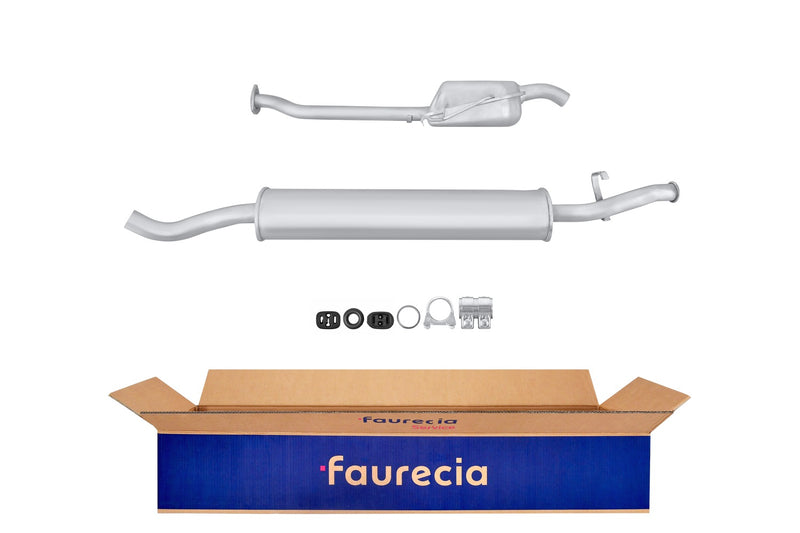 FAURECIA 8LD 366 033-221 Rear Muffler - Easy2Fit® Kit - fits MERCEDES-BENZ C-CLASS (W202)