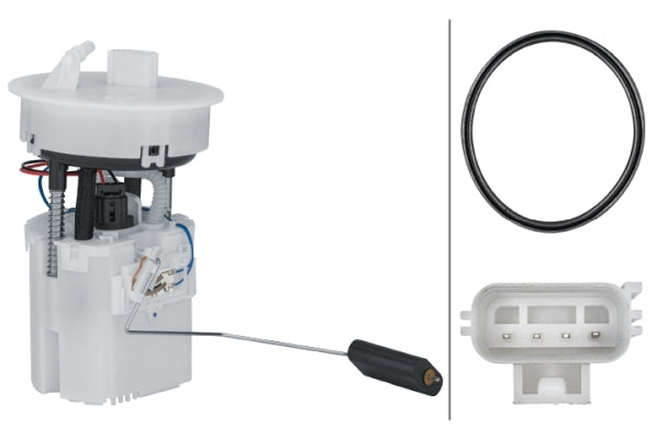 HELLA 8TF 358 303-221 Fuel Feed Unit - 12V - Electric - 4-pin connector