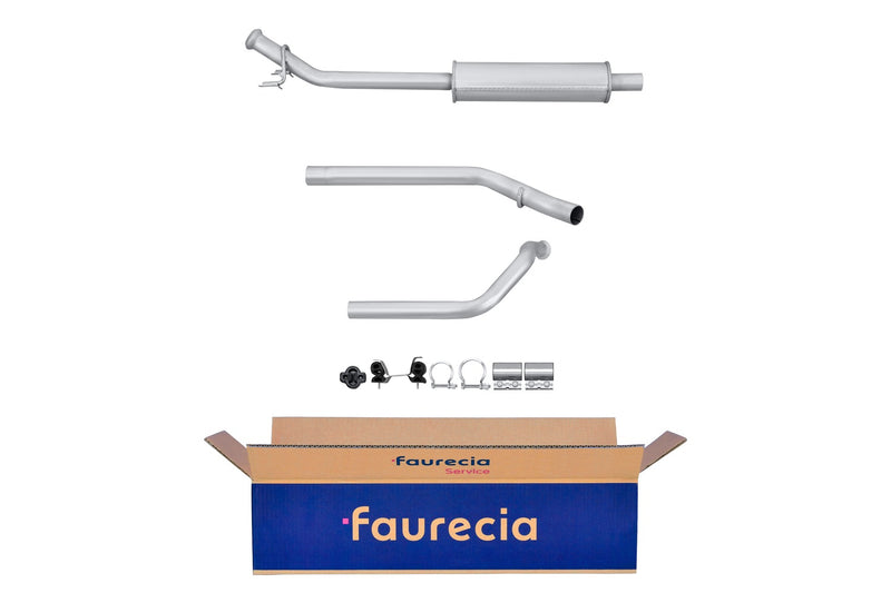 FAURECIA 8LC 366 024-281 Centre Muffler - Easy2Fit® Kit - fits HONDA CIVIC VI