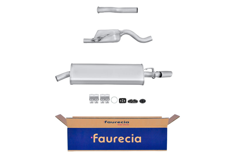 FAURECIA 8LD 366 028-501 Rear Muffler - Easy2Fit® Kit - fits FIAT 131