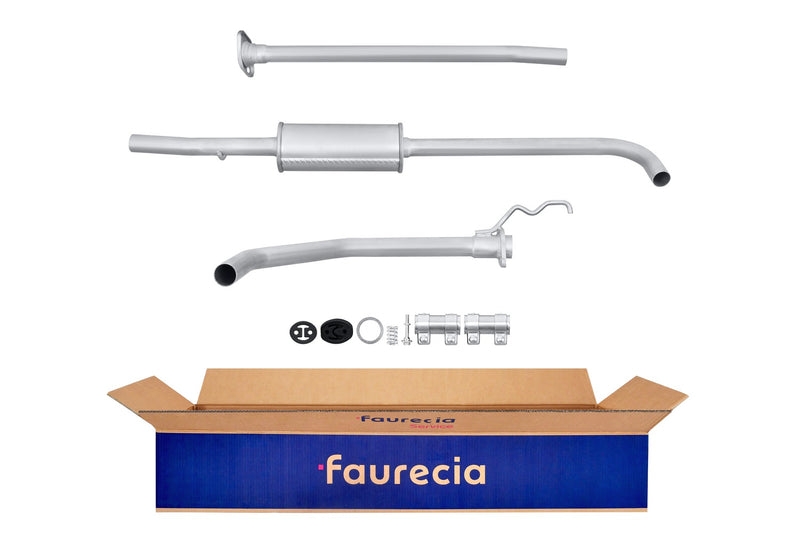 FAURECIA 8LC 366 024-291 Centre Muffler - Easy2Fit® Kit - fits HONDA CIVIC VI