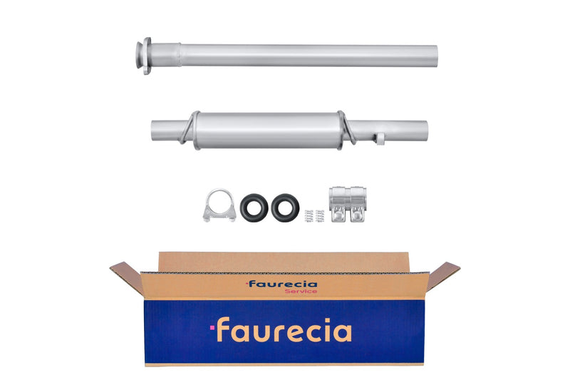 FAURECIA 8LD 366 029-651 Rear Muffler - Easy2Fit® Kit - fits HYUNDAI H100