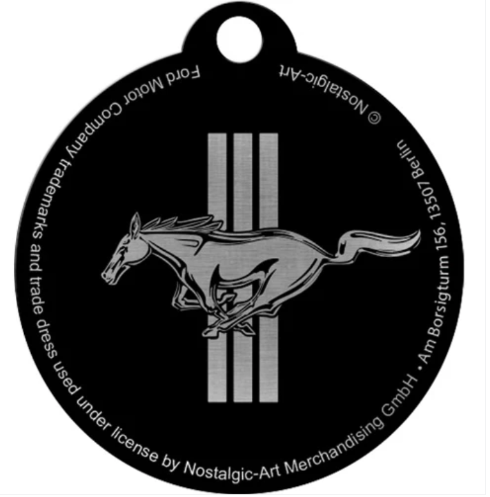 Genuine Ford Mustang Keyring "Horse& Strips" - 35030504