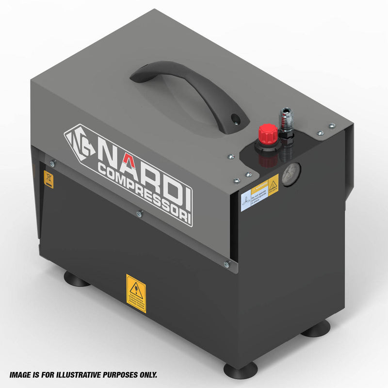 NARDI ESPRIT 0.75HP 60/4 5ltr Silenced Compressor