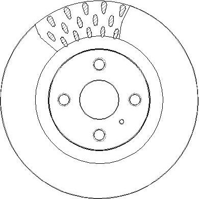 Disctech Brake Disc (Single) - Fits Abarth, Mazda - ABD3965 - Front Axle