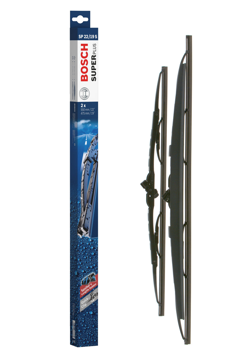 Bosch Wiper Blade Super Plus Spoiler SP22/19S, 550mm/475mm ? set of front wiper blades