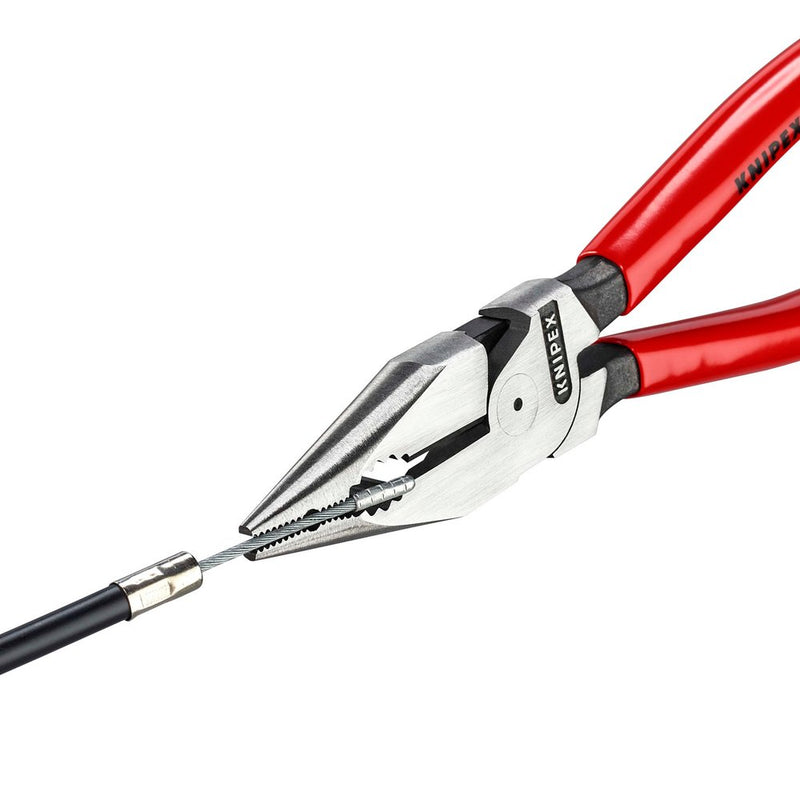 Draper KNIPEX 08 21 185 SB Needle-Nose Combination Pliers plastic coated black atramentized, 185mm