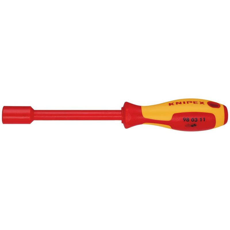 Draper KNIPEX 98 03 11 VDE Insulated Nut Driver, 11.0 x 125mm