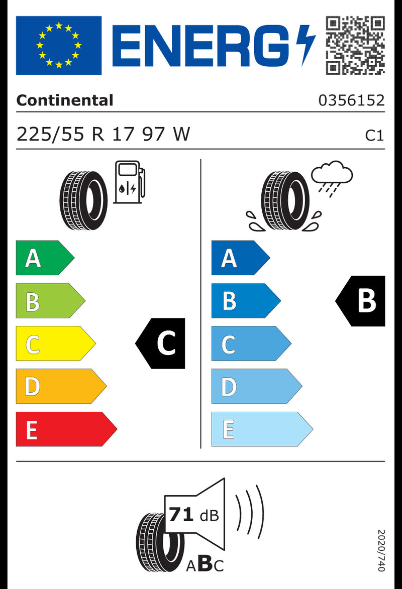 Continental 225 55 17 97W Eco Contact 5