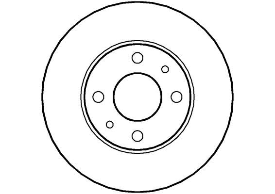 Disctech Brake Disc (Single) - Fits Abarth, Kia - ABD2004 - Rear Axle