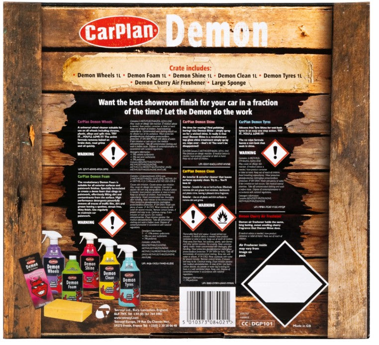 CarPlan Demon Valeting Car Care Gift Pack Kit