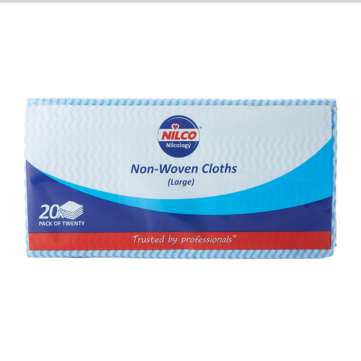 Nilco Non-Woven Cloths Large Blue - 20 Pack - TETNCA016