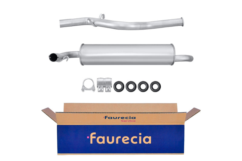 FAURECIA 8LD 366 034-311 Rear Muffler - Easy2Fit® Kit - fits RENAULT MEGANE III Grandtour