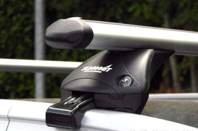 Summit Premium Integrated Railing Roof Bars 1.07m - Aluminium, with Additional Fitting Kit - SUP-957D fits various