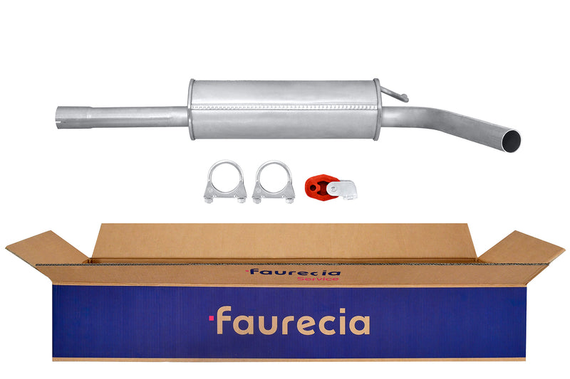 FAURECIA 8LC 366 026-161 Centre Muffler - Easy2Fit® Kit - fits VW POLO III (6N1)