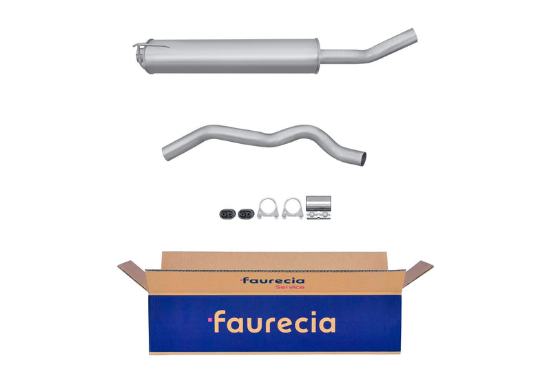 FAURECIA 8LC 366 025-881 Centre Muffler - Easy2Fit® Kit - fits VW POLO (6V5)