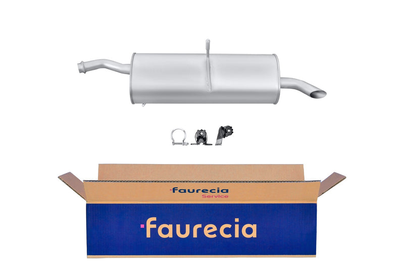 FAURECIA 8LD 366 032-141 Rear Muffler - Easy2Fit® Kit - fits PEUGEOT 406