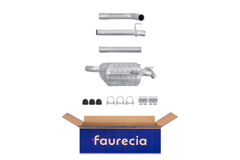 FAURECIA 8LD 366 034-291 Rear Muffler - Easy2Fit® Kit - fits RENAULT 9