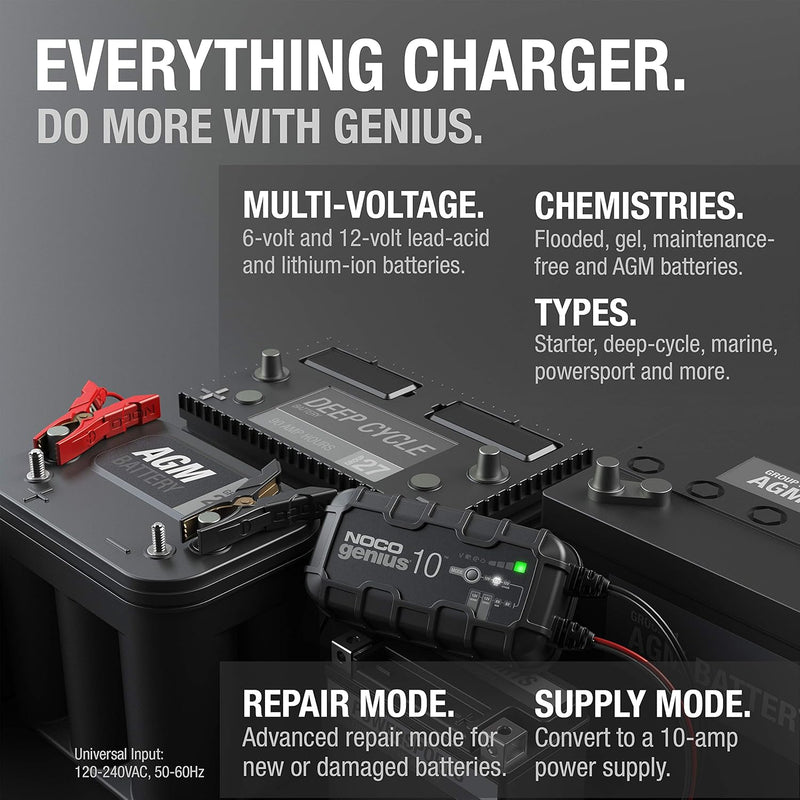 Noco 10A Battery Charger - GENIUS10UK