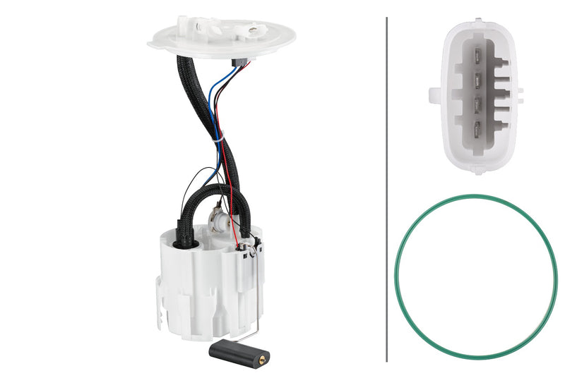 HELLA 8TF 358 146-091 Fuel Feed Unit - Electric - 4-pin connector