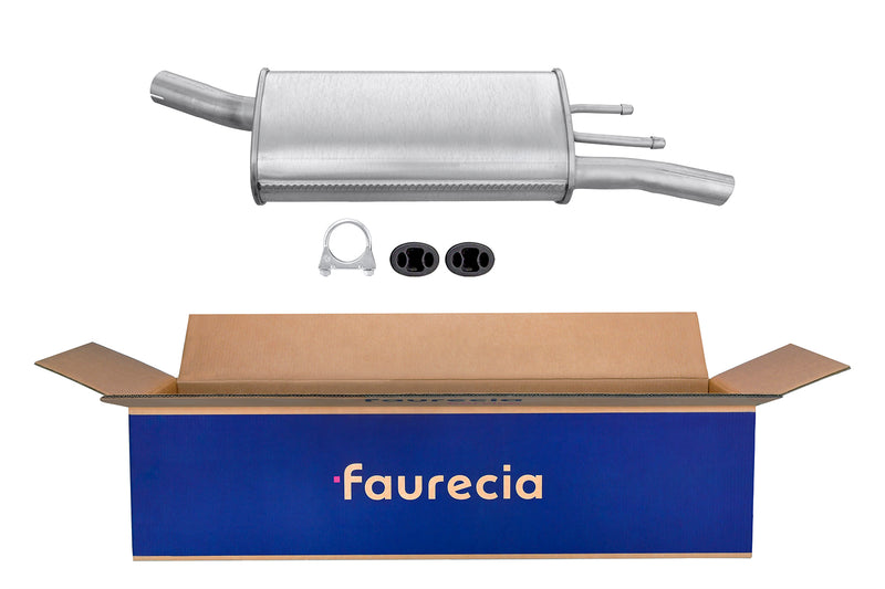 FAURECIA 8LD 366 031-191 Rear Muffler - Easy2Fit® Kit - fits VAUXHALL CORSA