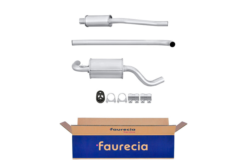 FAURECIA 8LC 366 025-021 Centre Muffler - Easy2Fit® Kit - fits PEUGEOT 406