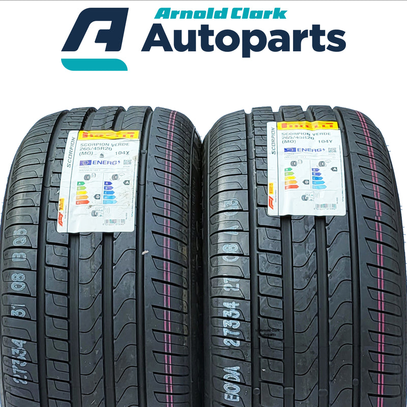 265 45 20 104Y Pirelli Scorpion Verde Tyres x2 Pair