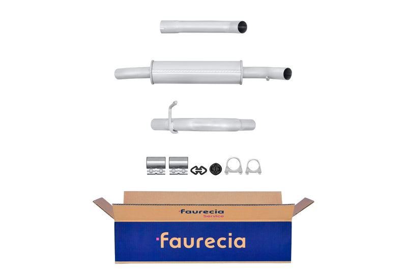 FAURECIA 8LC 366 023-521 Centre Muffler - Easy2Fit® Kit - fits DACIA LOGAN