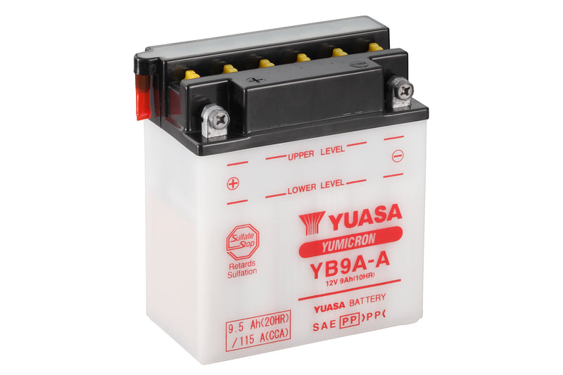 YB9A-A (DC) 12V Yuasa Yumicron Motorcycle Battery