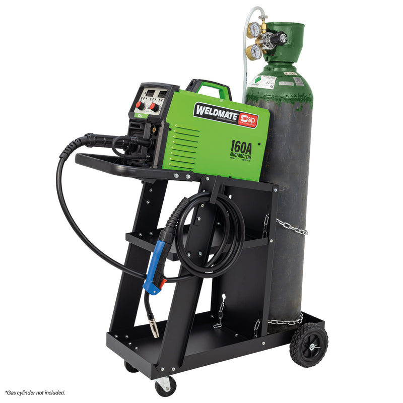 SIP WELDMATE® AUTOPLUS 160A MIG/ARC/TIG Synergic Welder with Cart Package