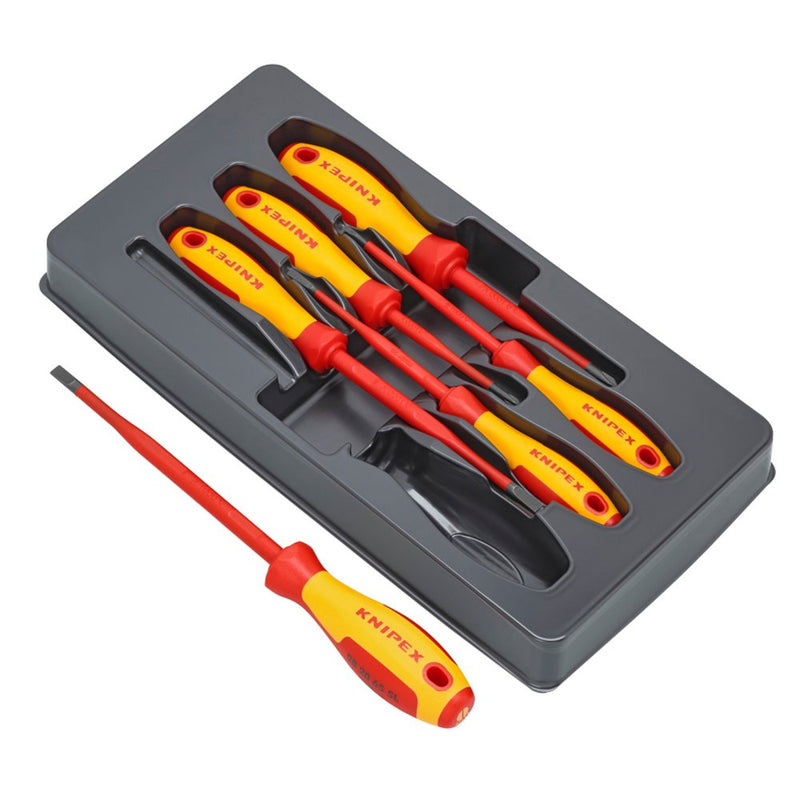 Draper KNIPEX 00 20 12 V02 VDE Insulated Slotted/Phillips® Screwdriver Set