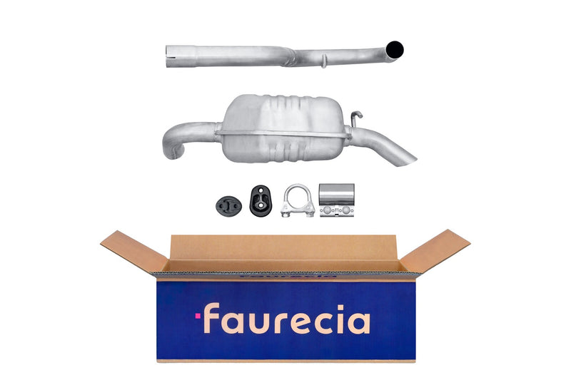 FAURECIA 8LD 366 033-051 Rear Muffler - Easy2Fit® Kit - fits MAZDA 323 P V (BA) 1.5 16V