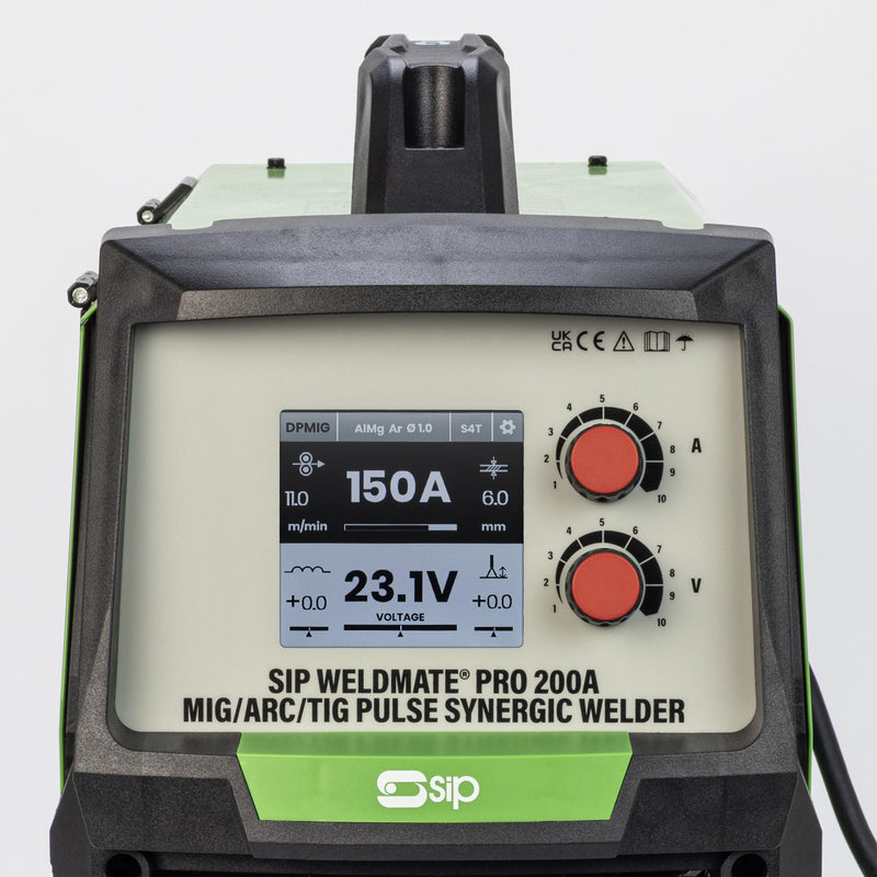 SIP WELDMATE® PRO 200A MIG/ARC/TIG Pulse Synergic Welder