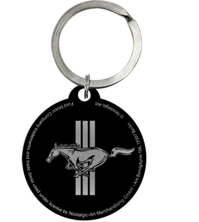 Genuine Ford Mustang Keyring "Horse& Strips" - 35030504