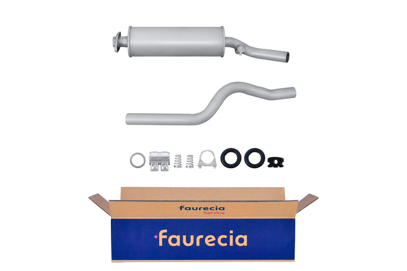 FAURECIA 8LC 366 025-211 Centre Muffler - Easy2Fit® Kit - fits MERCEDES-BENZ 190 (W201)