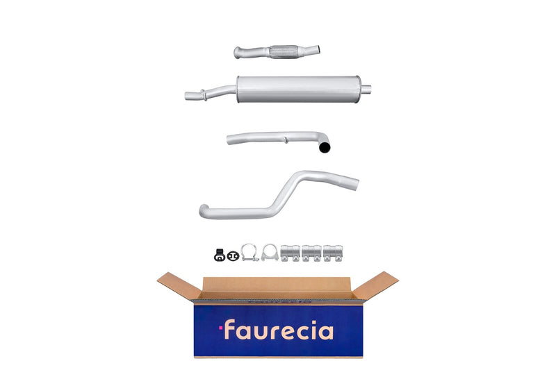 FAURECIA 8LD 366 028-511 Rear Muffler - Easy2Fit® Kit - fits FIAT PANDA / PANDA CLASSIC