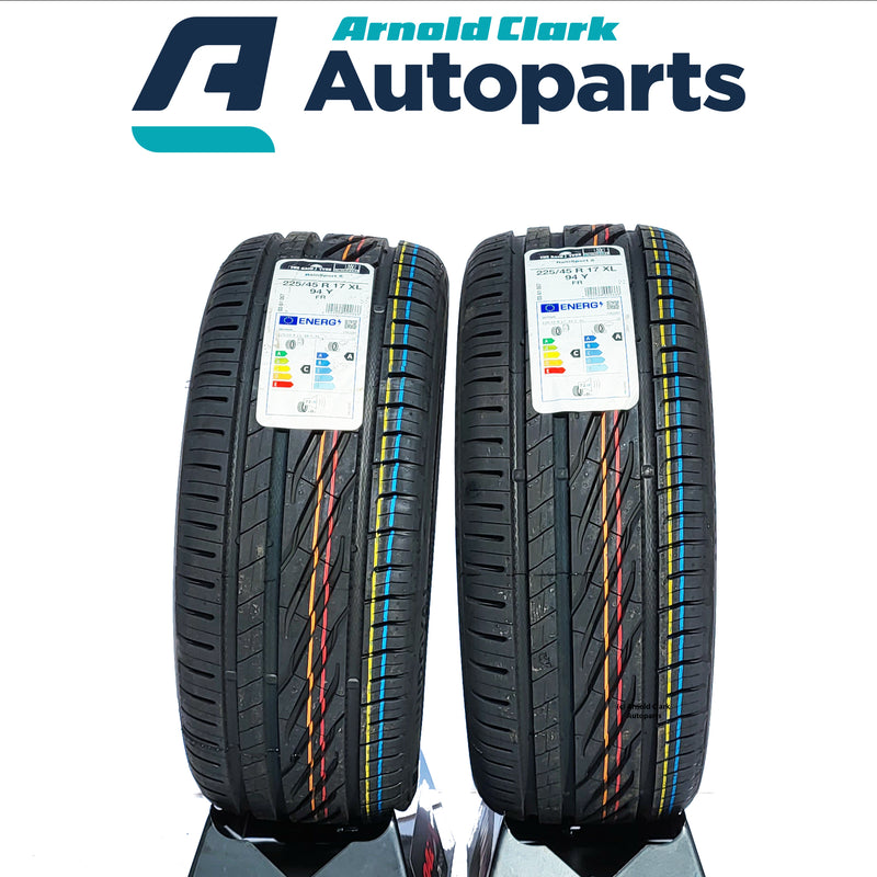 225 45 17 94Y Uniroyal RainSport 5 Tyres x2 Pair