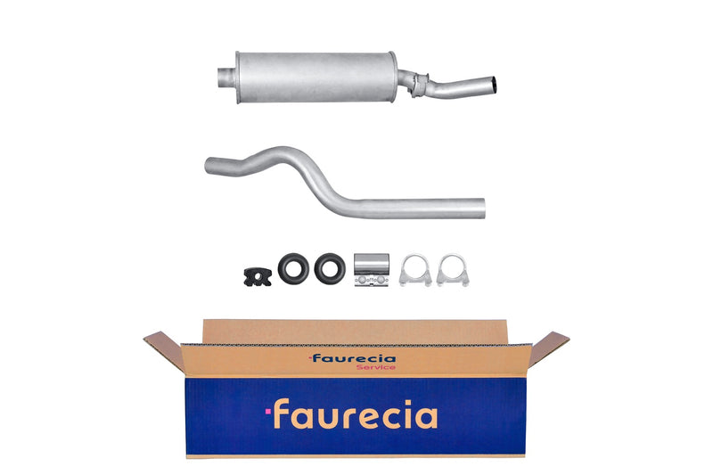 FAURECIA 8LC 366 024-471 Centre Muffler - Easy2Fit® Kit - fits VAUXHALL ASTRA III (F)