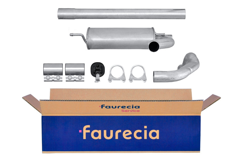 FAURECIA 8LC 366 023-851 Centre Muffler - Easy2Fit® Kit - fits FIAT IDEA