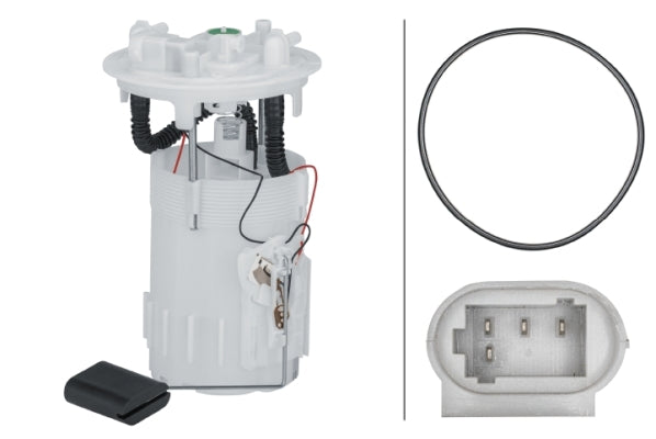 HELLA 8TF 358 303-001 Sender Unit, fuel tank - 12V - 4-pin connector