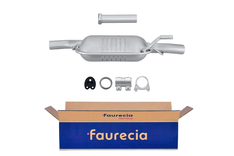 FAURECIA 8LD 366 028-631 Rear Muffler - Easy2Fit® Kit - fits FIAT TIPO