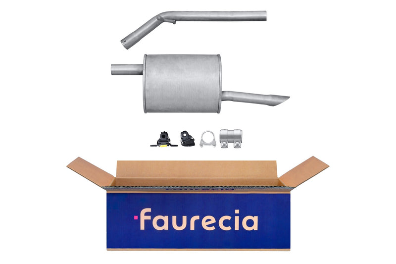 FAURECIA 8LD 366 033-171 Rear Muffler - Easy2Fit® Kit - fits MERCEDES-BENZ 124 T-Model (S124)