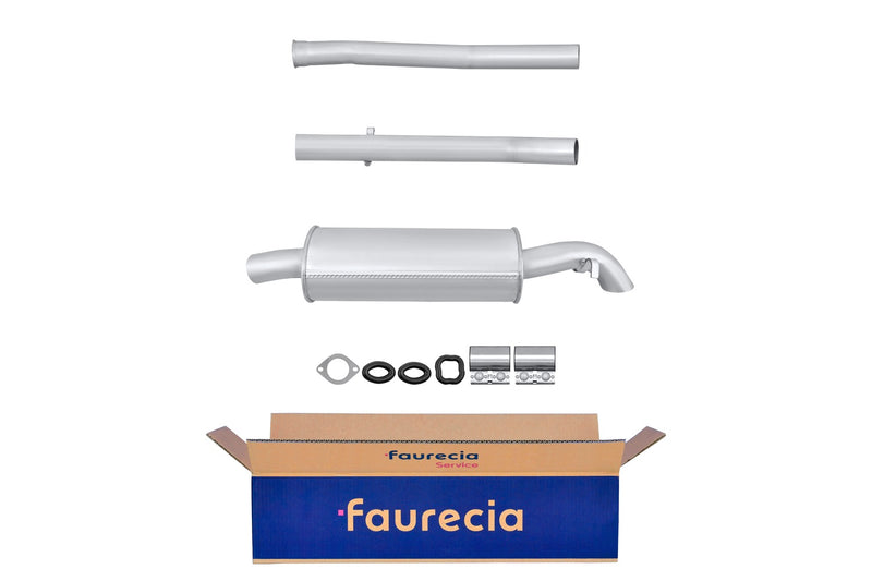 FAURECIA 8LD 366 028-531 Rear Muffler - Easy2Fit® Kit - fits FIAT UNO